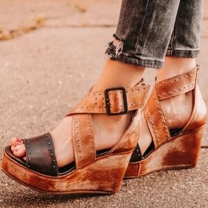 Freebird by Steven Brown and Black Platform Sandals